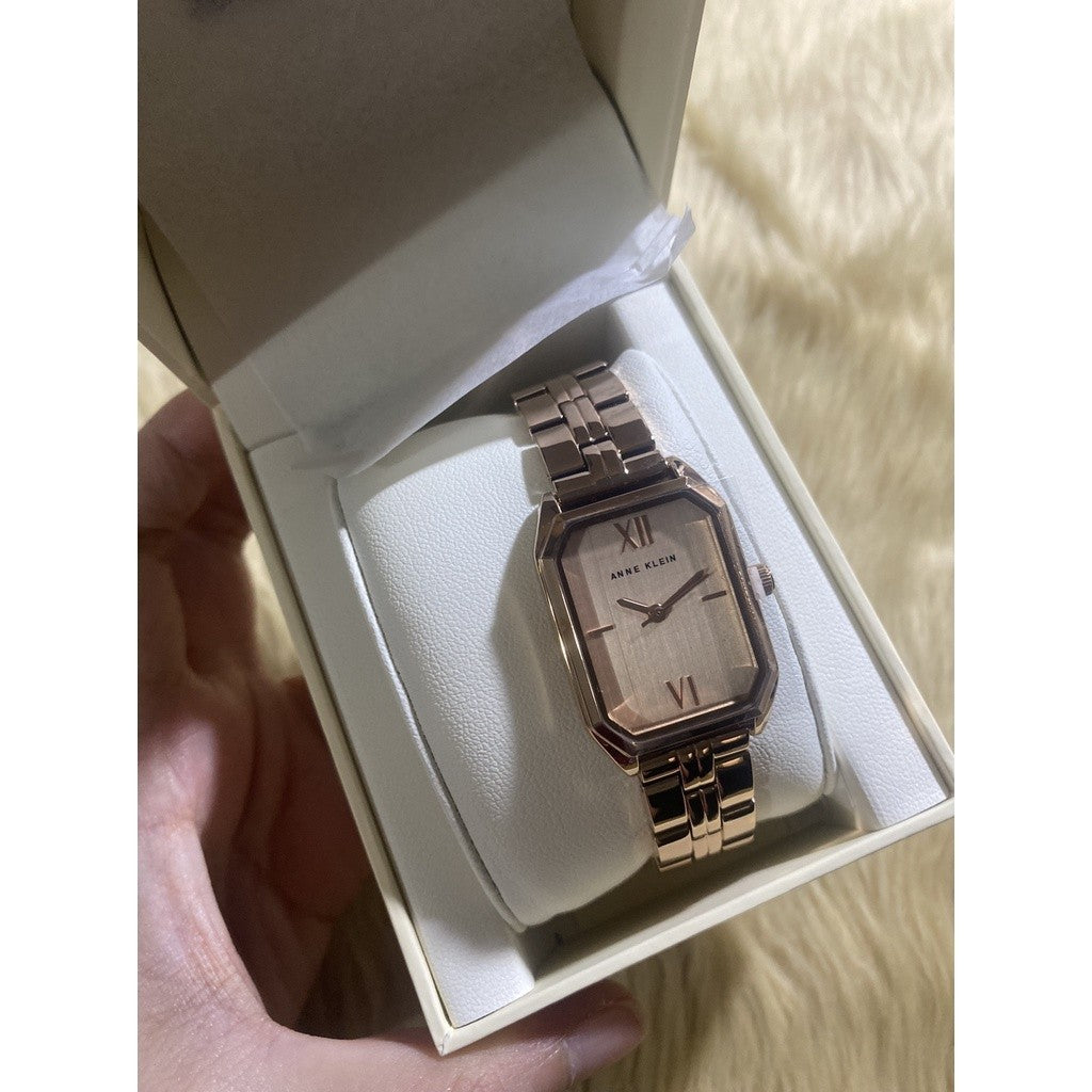 AK Klein Women's Watch with Metal Strap, Rose Gold AK/3774RGRG