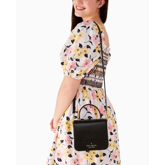ORIG & IMPORTED KS Staci Square Vanity Crossbody Bag Black