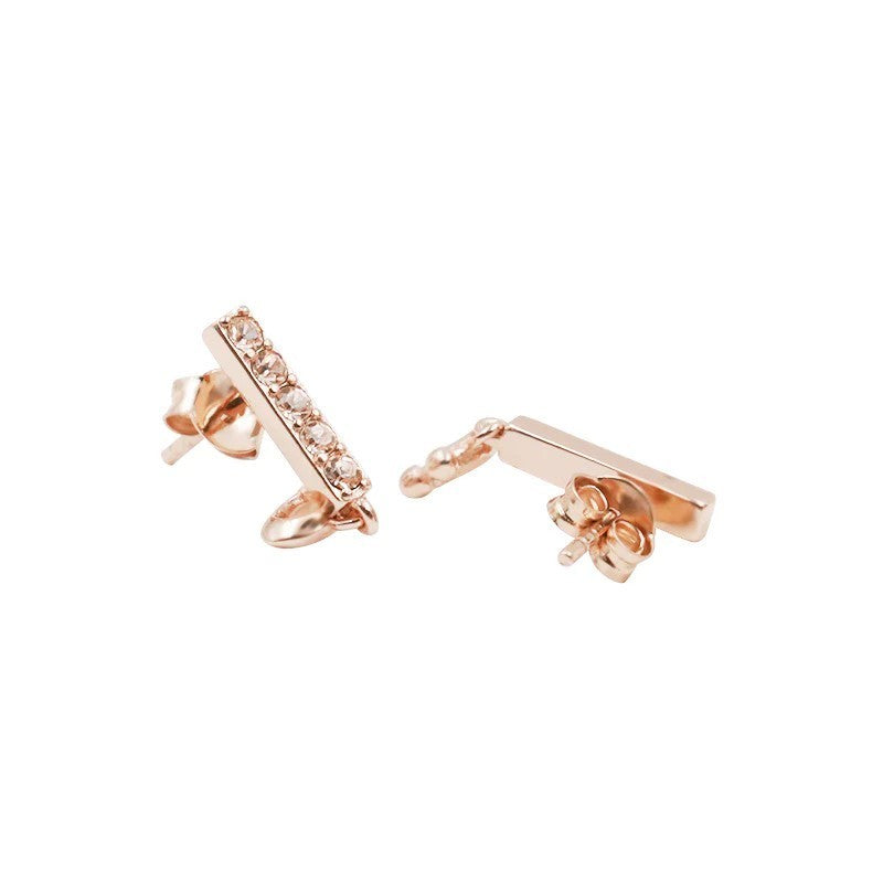 SALE! ❤️ ORIG & IMPORTED CCH Signature Pave Bar Stud Earrings