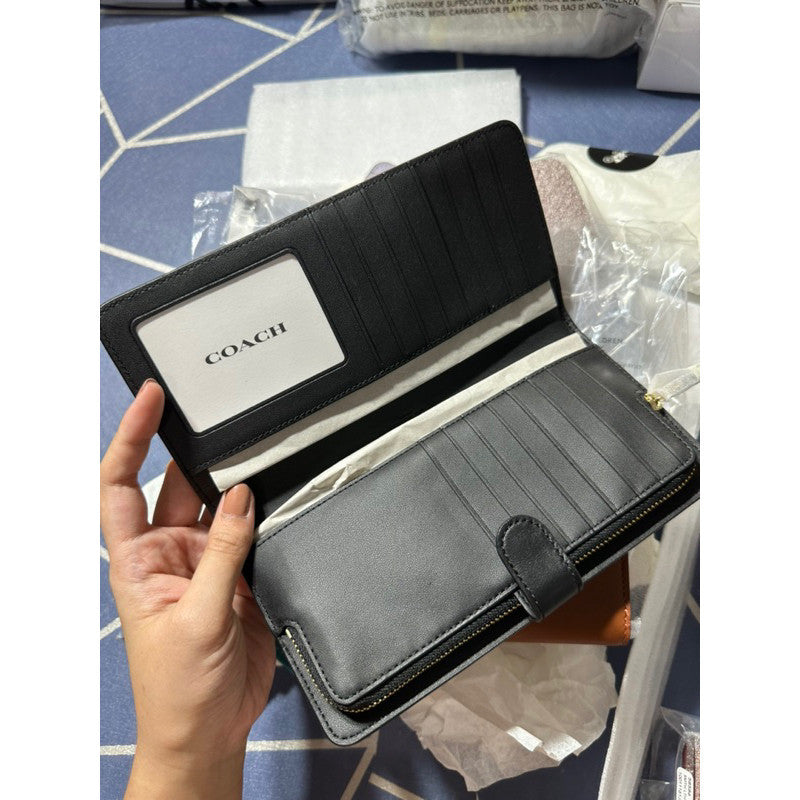 ORIG & IMPORTED CCH Retail Long Slim Wallet Black/Brown