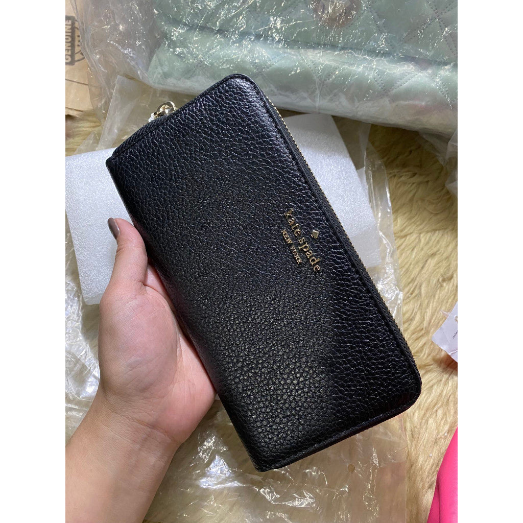 SALE! ❤️ ORIG & IMPORTED KS Leila Large Continental Long Wallet Black