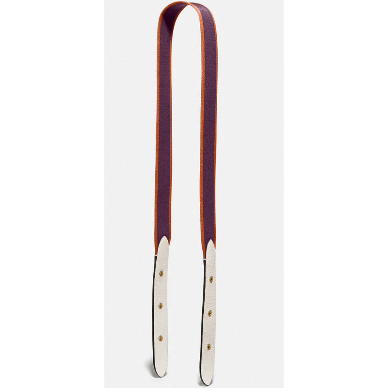 ORIG & IMPORTED CCH Bag Guitar Strap In Colorblock With Varsity Stripe in Maroon Boysenberry