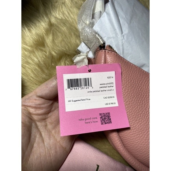 SALE! ❤️  KS smile small crossbody shoulder bag PINK RETAIL