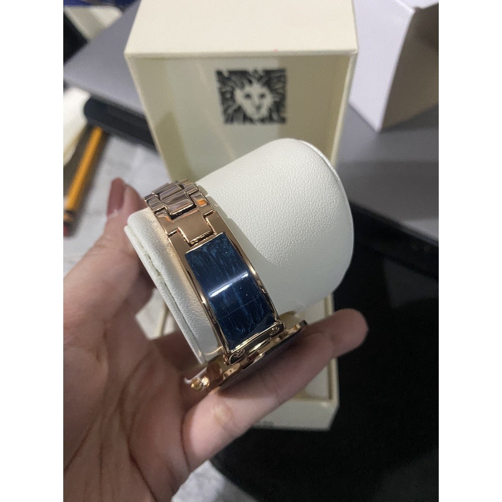 AK Klein Women's Genuine Diamond Dial Bangle Watch AK/2512TERG