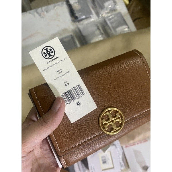 TB Miller Medium Flap Wallet Brown