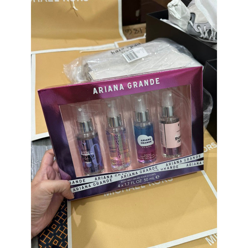 ORIG & IMPORTED Ariana Grande 4pc Body Spray Mist Set Thank U Next 2.0, Moonlight, Cloud