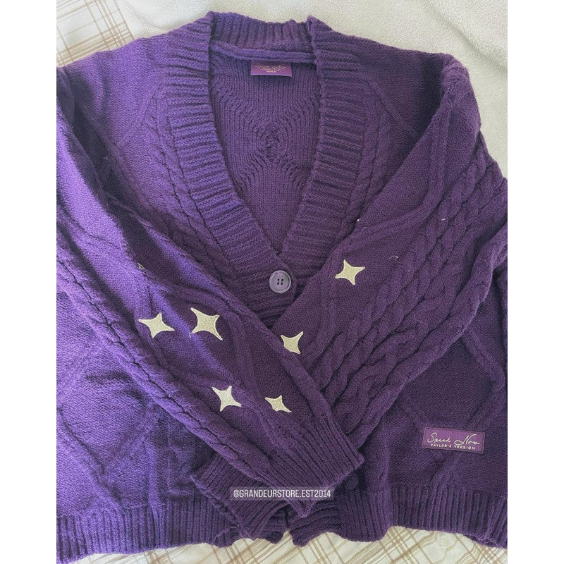 SALE! AUTHENTIC/ORIGINAL SPEAK NOW PURPLE CARDIGAN OFFICIAL MERCH ORIGINAL from TAYLOR SWIFT STORE