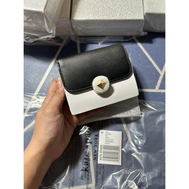 ORIG & IMPORTED KS Audrey Trifold Small Wallet in Black