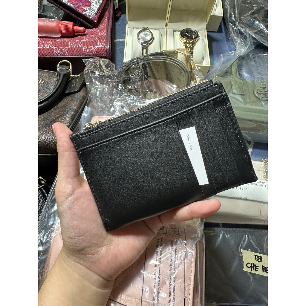 ORIG & IMPORTED KS Carey Small Card Holder Wallet Black/White