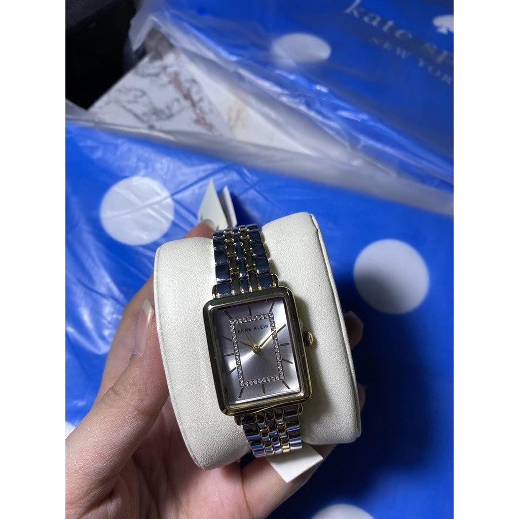 AK Klein Women's Japanese Quartz Dress Watch with Metal Strap, Silver Model: AK/3761SVTT