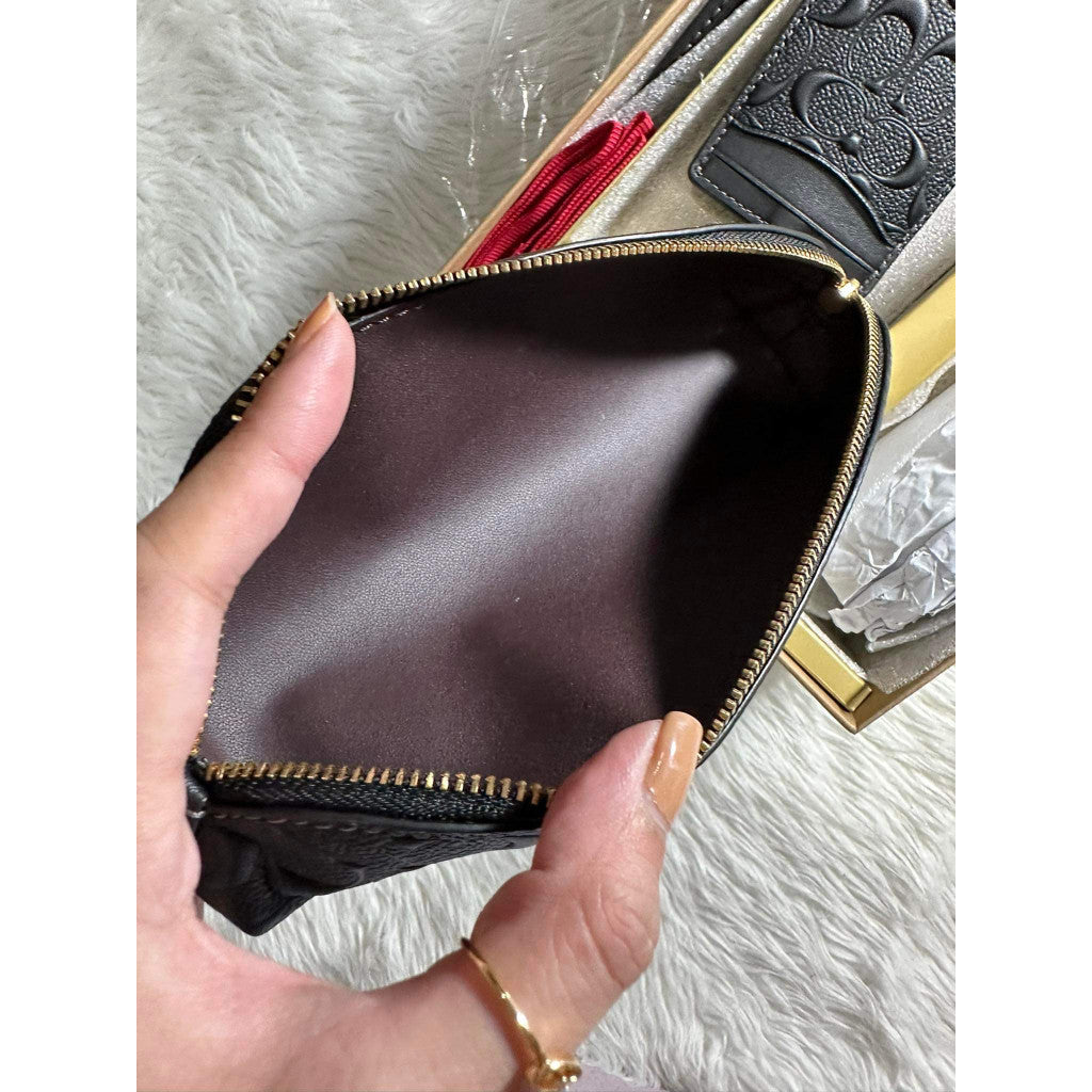 SALE! ❤️ ORIG & IMPORTED CCH Boxed Pencil Case And Id Lanyard Set In Signature Leather in Black