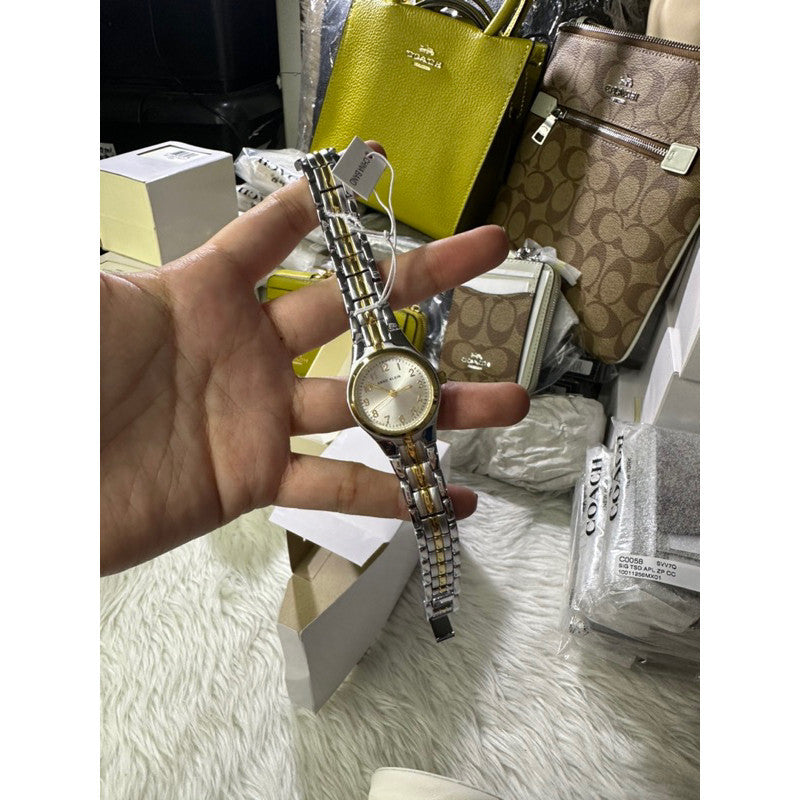 AK Klein Women's 10-5491SVTT Two-Tone Dress Watch