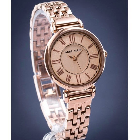 AK Klein Women's AK/2158RGRG Rose Gold-Tone Bracelet Watch