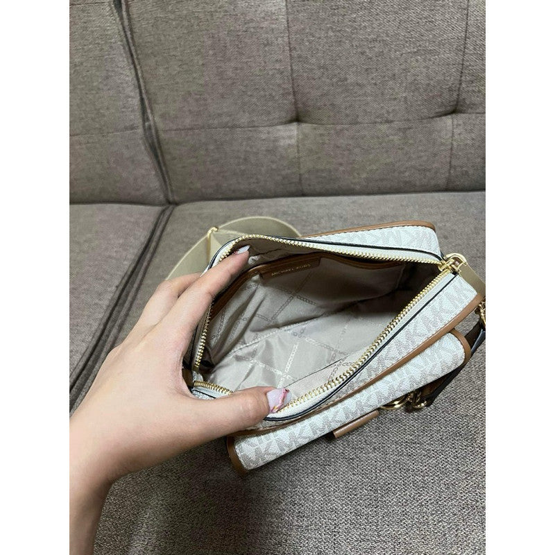 ORIG & IMPORTED MK Bradshaw Medium Logo Camera Bag White