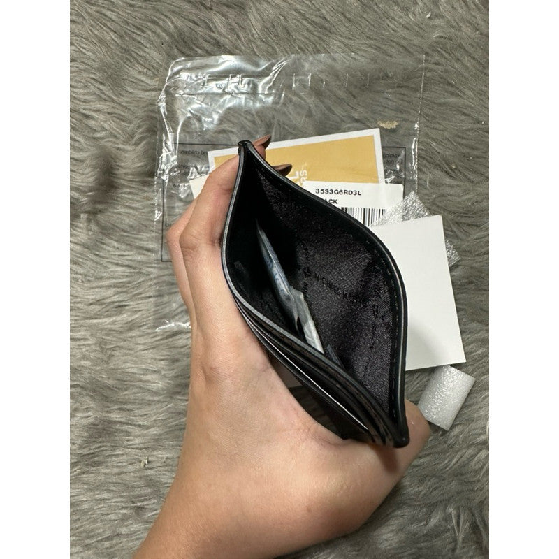 ORIG & IMPORTED MK REED LARGE PEBBLED LEATHER CARD HOLDER CASE WALLET BLACK BROWN