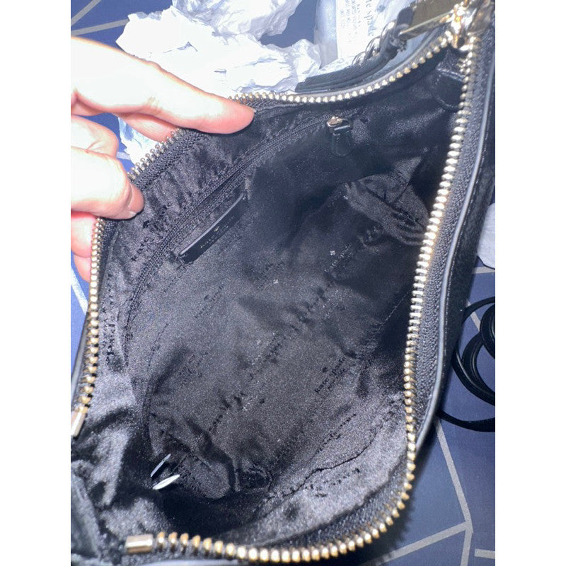 SALE! ORIG & IMPORTED KS Zippy Convertible Crossbody Bag with Chain Shoulder Bag BLACK