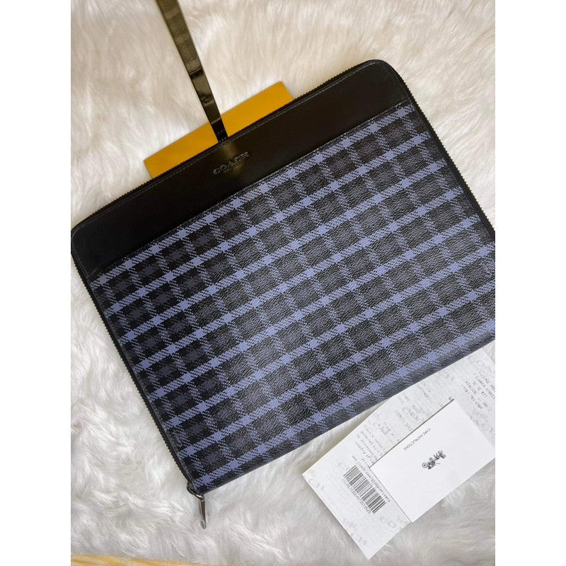 ORIG & IMPORTED CCH TECH CASE ORGANIZER IPAD SLEEVE WITH TINY CLASSIC PLAID PRINT