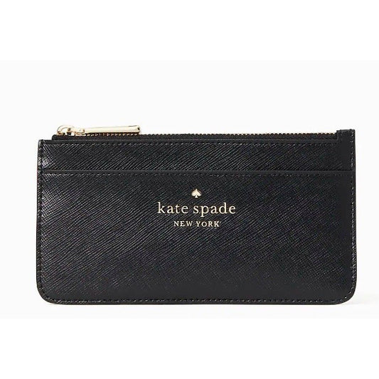 KS Staci Large Slim Card Holder Wallet in BLACK