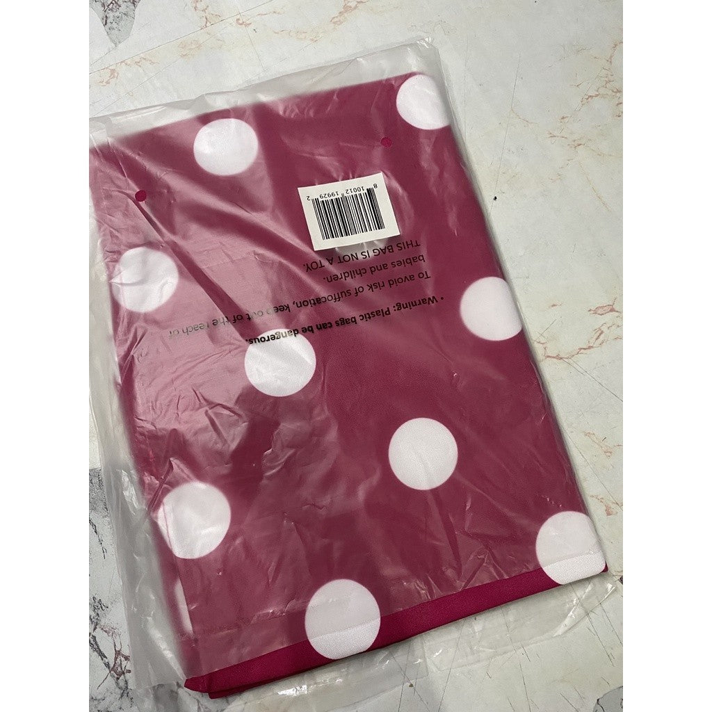ORIG & IMPORTED KateSpde Large Dot Canvas Tote Shopper's Bag in PINK