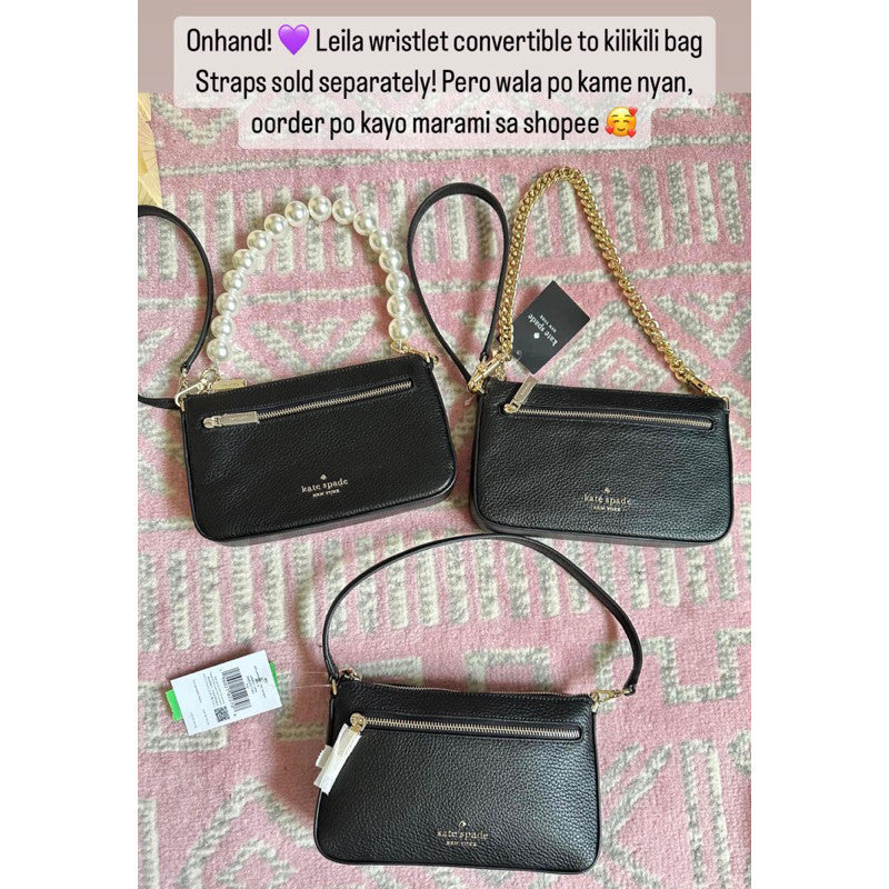 SALE! ❤️ KS Leila Pebbled Nolita Leather Kilikili Bag Convertible Wristlet