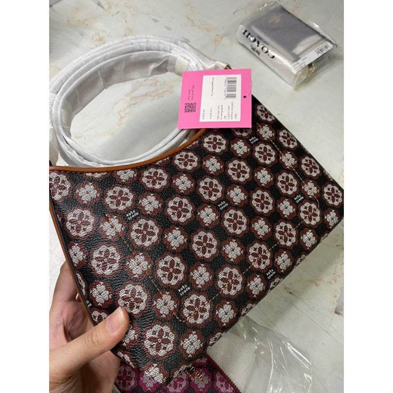 ORIG & IMPORTED KS Retail Flower Monogram Coated Canvas Bag