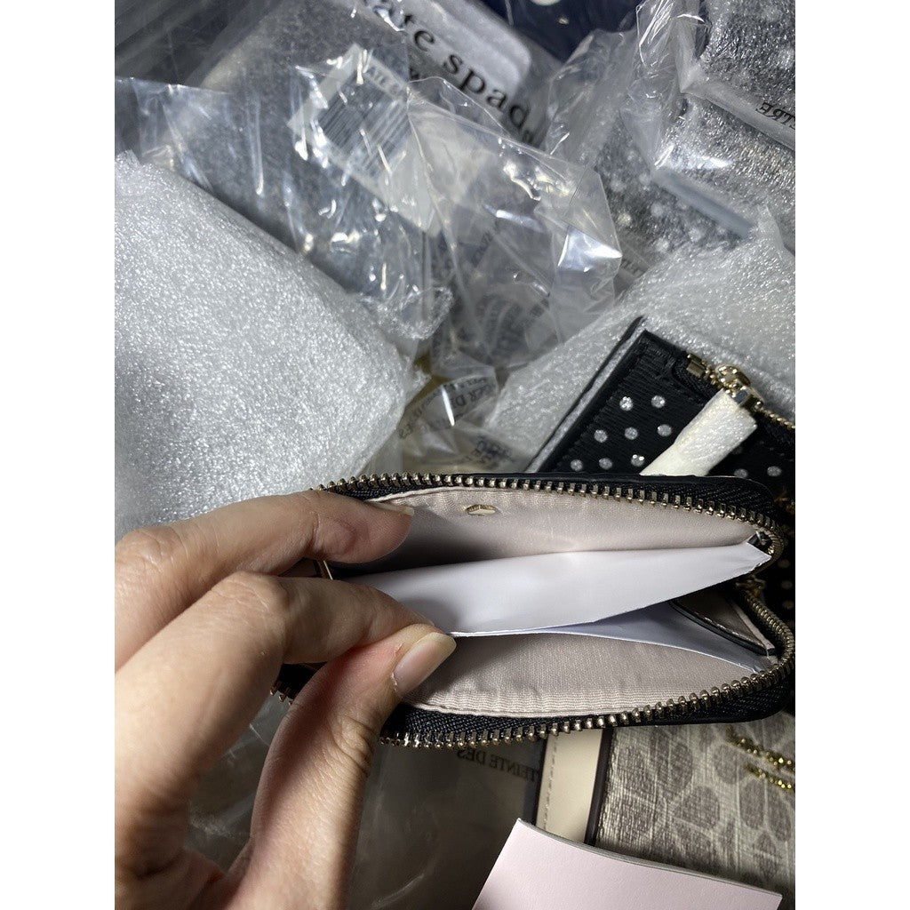 KS zip code zip card holder Black Wallet