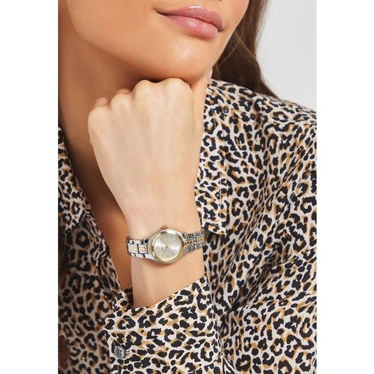 AK Klein Women's 10-5491SVTT Two-Tone Dress Watch