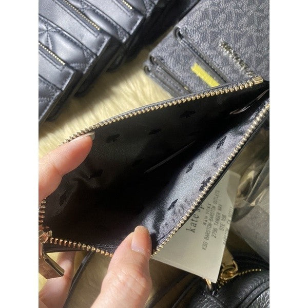 KS natalia large slim card holder wallet black - ORIG, US IMPORTED