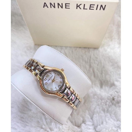 AK Klein Women's 10-6777SVTT Two-Tone Dress Watch with an Easy to Read Dial