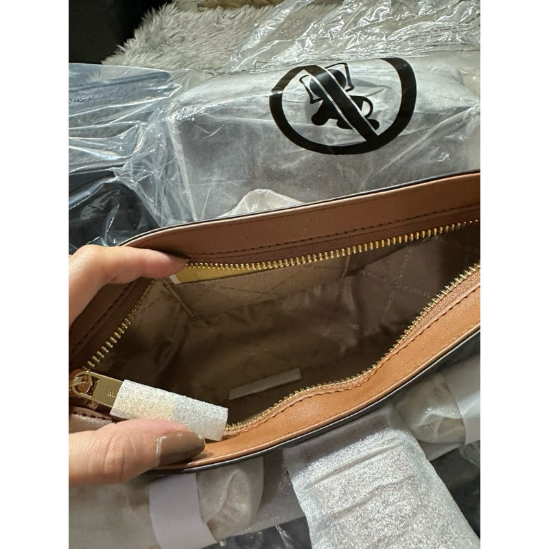 ORIG & IMPORTED MK Carmen Small Logo Shoulder Bag Brown