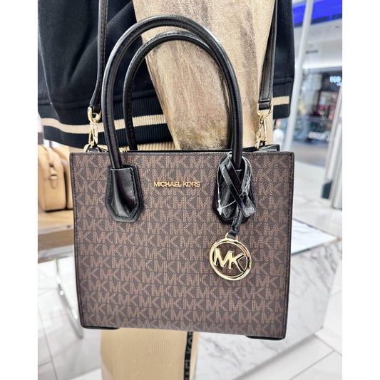 SALE! ORIG & IMPORTED MK Mercer Medium Messenger in Signature Brown/Black Bag