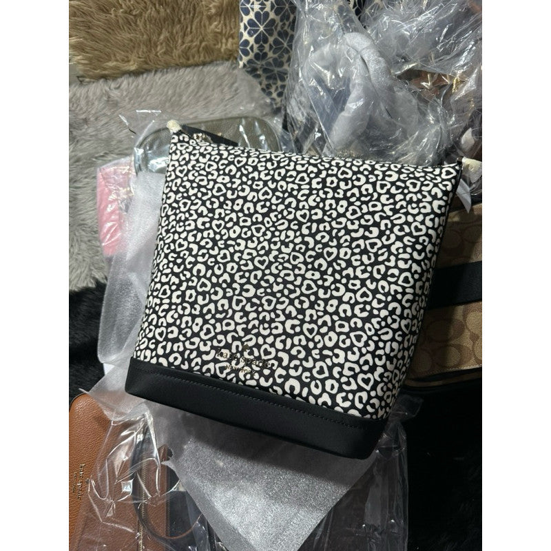 ORIG & IMPORTED KS Chelsea Leopard Duffle Crossbody Bag Leopard