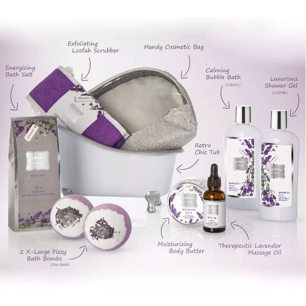 SALE! ❤️ ORIG & IMPORTED Lovery 9 Piece Lavender And Jasmine Relax Body Care Gift Set