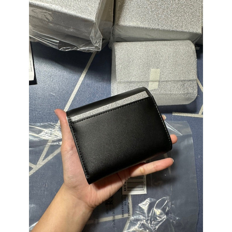 ORIG & IMPORTED KS Audrey Trifold Small Wallet in Black