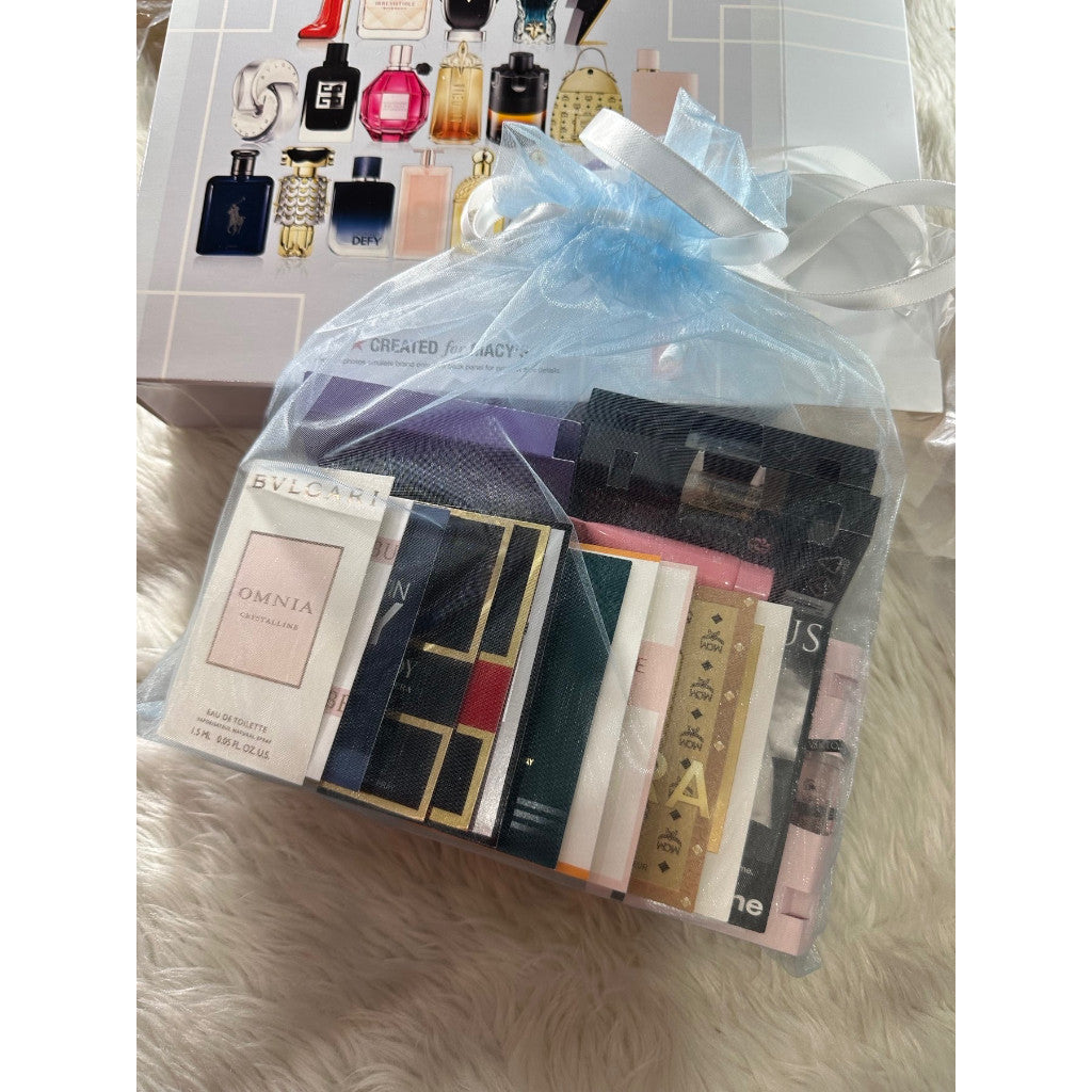 ORIG & IMPORTED Macys 21-Pc. Fragrance Perfume Sampler Decant Set For Him & Her 100% ORIG