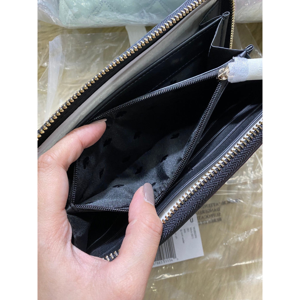 SALE! ❤️ ORIG & IMPORTED KS Leila Large Continental Long Wallet Black