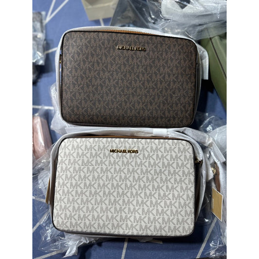 ORIG & IMPORTED MK Jet Set Large Crossbody Camera Bag in Signature