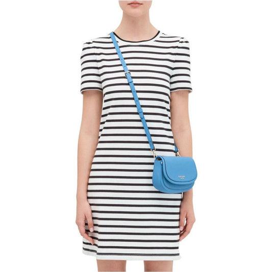 ORIG & IMPORTED KS SMALL FLAP ROULETTE CROSSBODY BAG IN BLUE