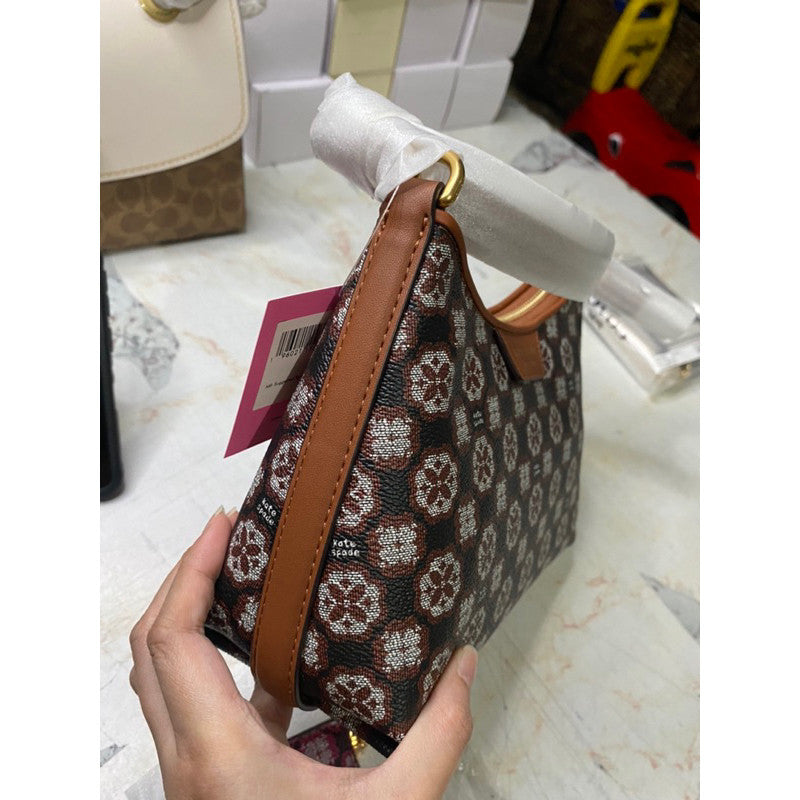 ORIG & IMPORTED KS Retail Flower Monogram Coated Canvas Bag