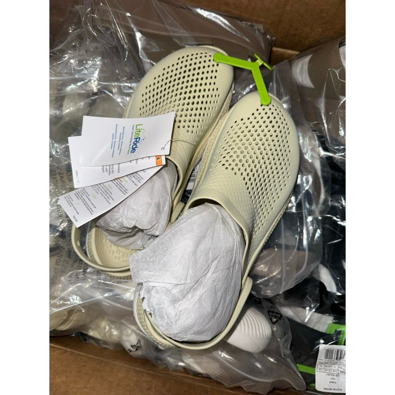 ORIG & IMPORTED Crocs Literide 360 Clog Shoes in Bone Beige White