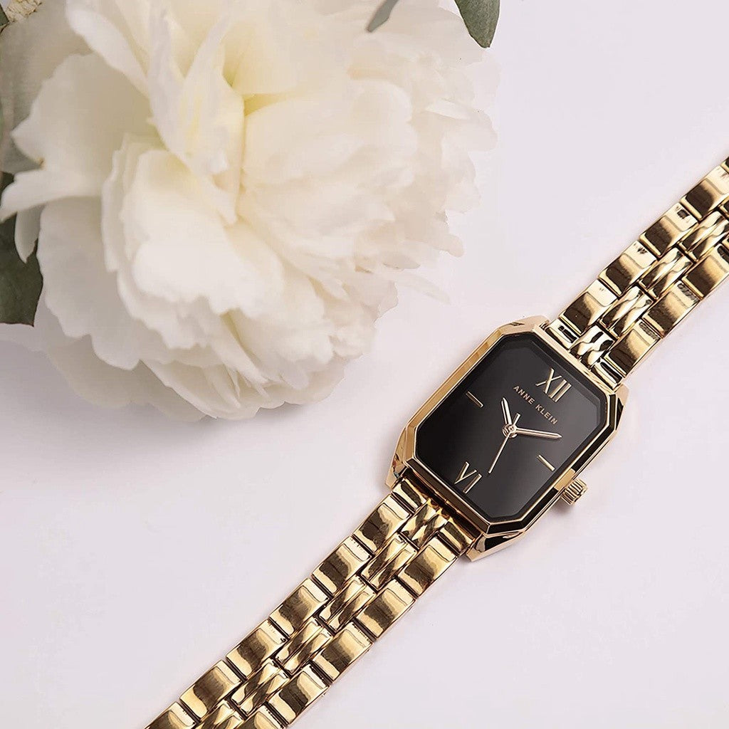 AK Klein Women's Japanese Quartz Dress Watch,Gold (Model: AK/3774BKGB)