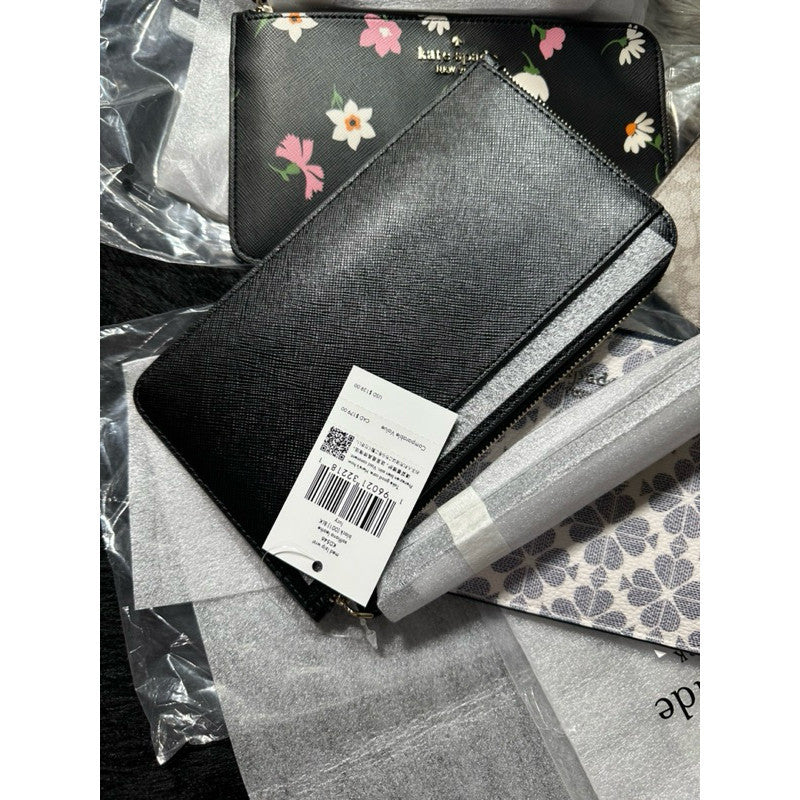 ORIG & IMPORTED KS Lucy Small & Medium L-zip Wristlet Wallet