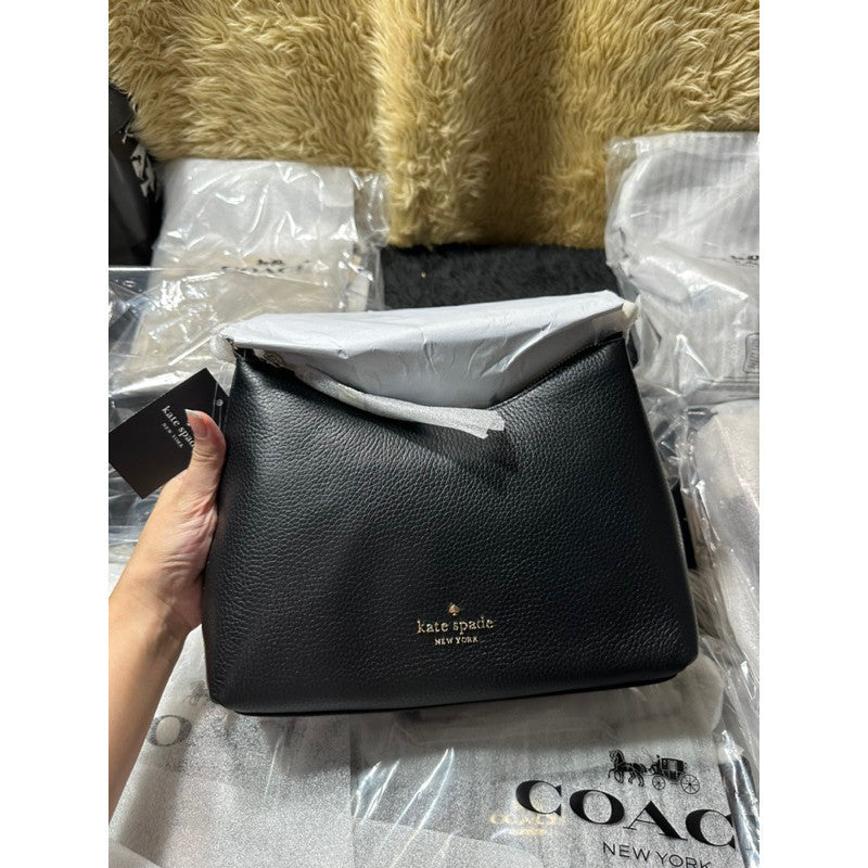 SALE! ORIG & IMPORTED KS Zippy Convertible Crossbody Bag with Chain Shoulder Bag BLACK