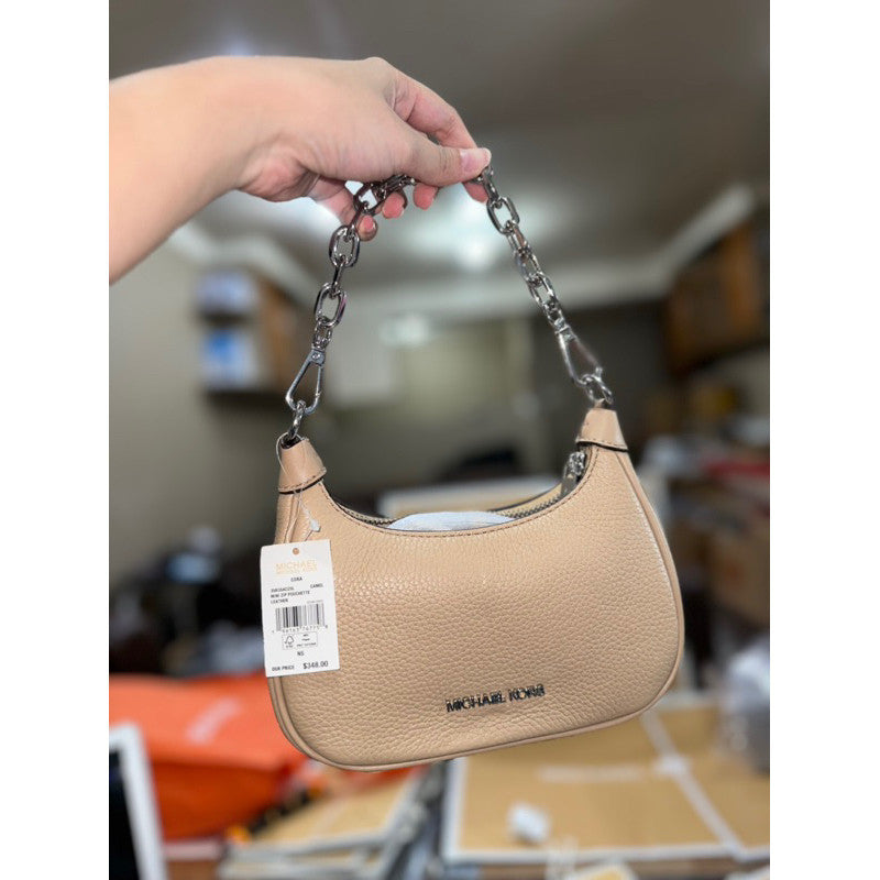 SALE! ❤️ ORIG & IMPORTED MK Cora Mini Zip Pouchette KiliKili Crossbody Bag Brown