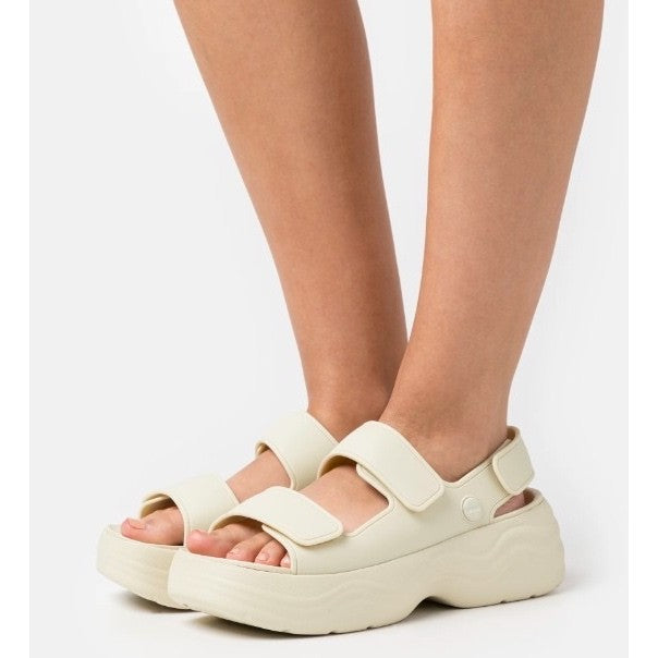 SALE! ORIG & IMPORTED Crocs Skyline Chunky Platform Wedge Sandals in Beige/Bone