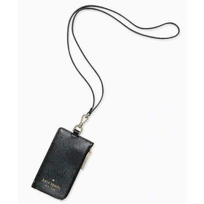 ORIG & IMPORTED KS Staci Card Case Lanyard in Black
