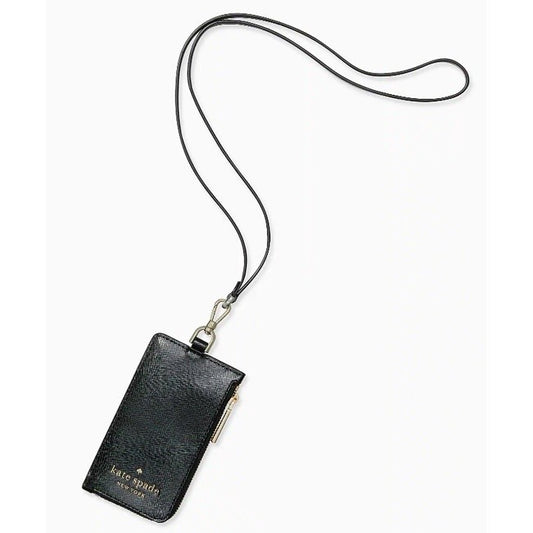 ORIG & IMPORTED KS Staci Card Case Lanyard in Black