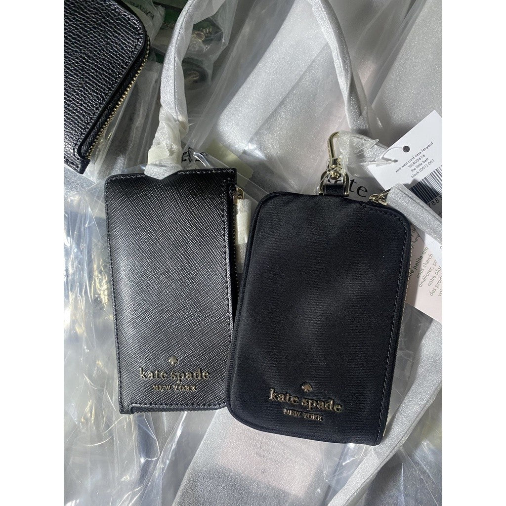 ORIG & IMPORTED KS Staci Card Case Lanyard in Black