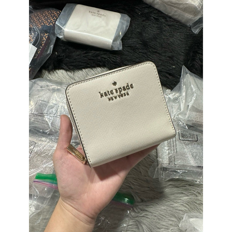 ORIG & IMPORTED KS Staci Small Zip Around Wallet in Black White Green