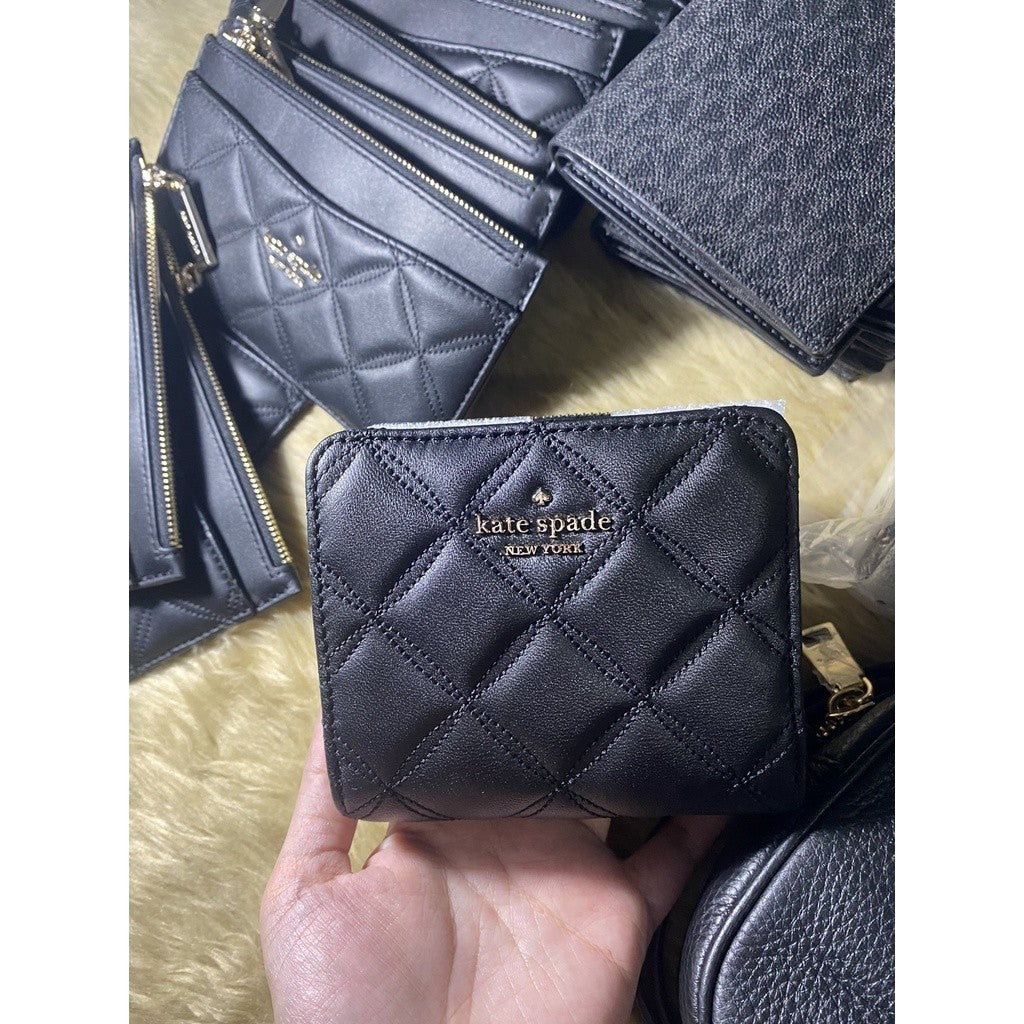 ORIG & IMPORTED KS Natalia Small Zip Around Wallet Black
